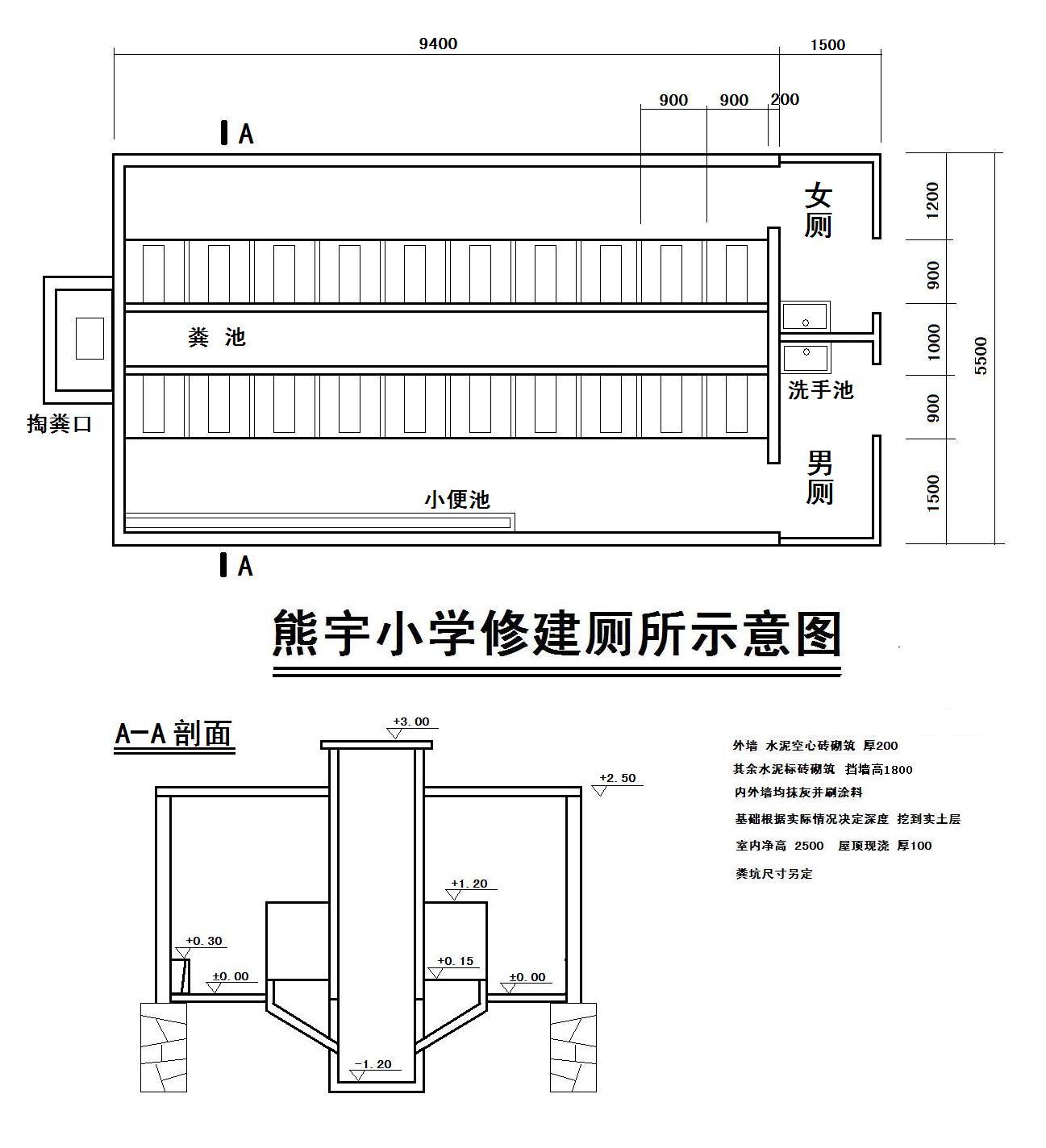 学校厕所设计图图片